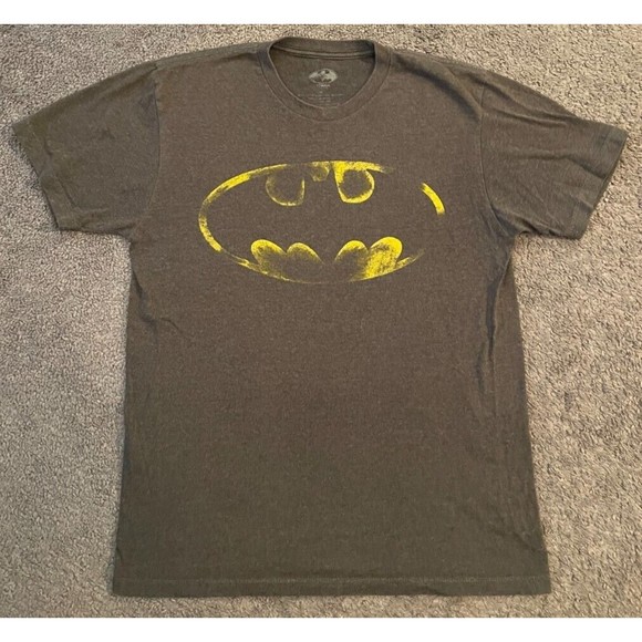 Men's DC Batman Gray Retro Style Logo T-Shirt Size Medium - Picture 6 of 6